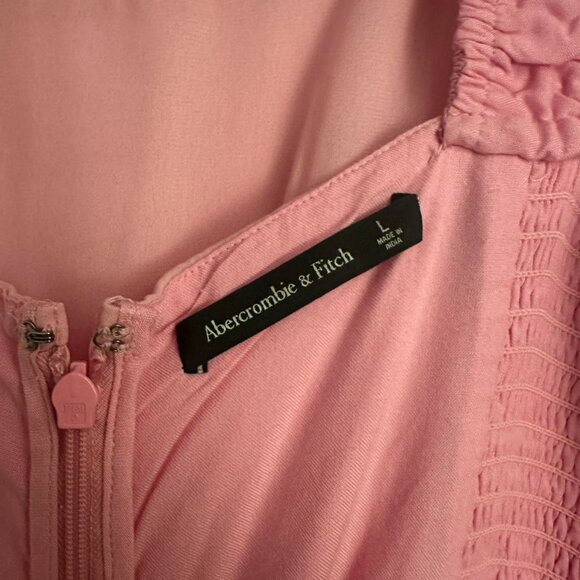 Abercrombie & Fitch Pink Midi Slip Dress - Picture 4 of 5